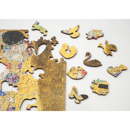 Drewniane puzzle A4 Gustav Klimt "Pocałunek" 165 el
